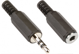 BPP400, 3.5 mm stereo connection kit Jack plug, stereo male 3.5 mm - jack socket, stereo, Bandridge
