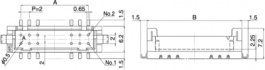DF11CZ-16DP-2V(27), Pin header, straight, SMD 2x8P, Hirose