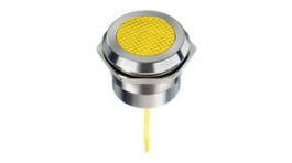 Q30Y5SXXY1AE, LED Indicator, Yellow, 30mm, 24V, Wire Lead, APEM