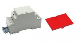 RND 455-01142, DIN-Rail Module Box with Snap Fit Cover, 36.3x90.2x57.5mm, Grey, ABS/Polycarbona, RND Components
