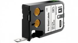 1868666, XTL Pre-Assembled Label Black on White, Dymo