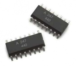 ACPL-247-500E, Транзисторные выходные оптопары Phototx Coupler Quad, Avago Technologies (former Agilent Sem.)