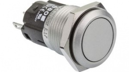 82-4551.1000, Pushbutton Switch 16mm Stainless Steel 240 VAC 3 A 1 Change-Over (CO), EAO
