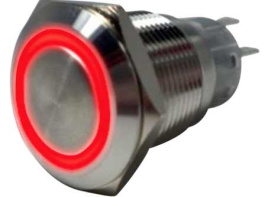 RND 210-00407, Anti-Vandal Push-Button Switch, 19 mm, IP67, RND Components