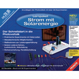 ISBN 9-7836-4565-0625, Учебный набор по мощности и солнечной энергии, Franzis