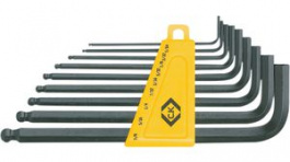 T4444I, Набор ключей; шестигранный,сфера; хром-ванадиевая сталь, C.K Tools (Carl Kammerling brand)