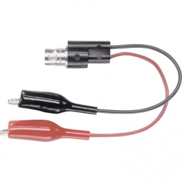 2630, Test Lead with Crocodile Clips, BNC 18 cm, Pomona