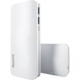 MX-PBL-09, Dual USB Powerbank 13000 mAh white, Maxxtro