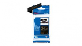 TZE-R354, P-touch Tape, Fabric, 24mm x 4m, Black, Brother