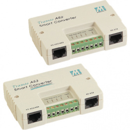 A53 W/O ADAPTER, Converter, RS232, RS422 / RS485, 1200 m, 115.2 kBit/s, Moxa