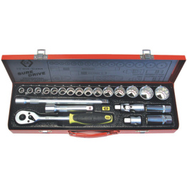 T4657, Socket set 1/2^, 22-pcs, C.K Tools (Carl Kammerling brand)