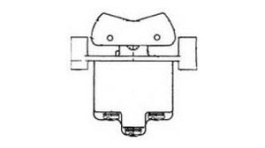 2TP1-31, Rocker Switch, DPDT, Latched, Screw Term, Honeywell