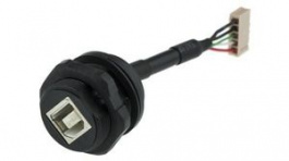 USBAF7, Connector, 1 Ports, USB-A 2.0, Amphenol