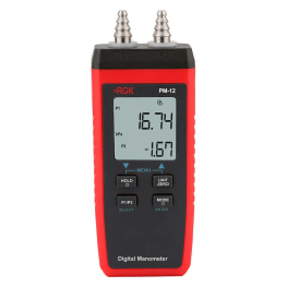 PM-12 + поверка, Цифровой манометр RGK PM-12 с поверкой, RGK