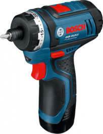 GSR 10,8 V-LI, Cordless screwdriver 10.8 V 2 Ah Li-Ionen, Bosch