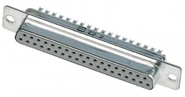 09672254704, D-Sub socket 25 Female Solder Cup / Solder Lug/Straight, Harting