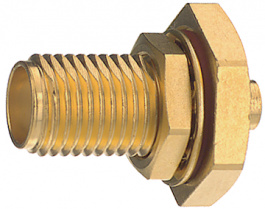 32K601-271L5, SMA Socket, Appliance socket SMA straight, Panel Mount, Straight, Rosenberger connectors