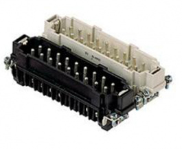 CMCEM 16 N, CMCE, 16 poles + earth, male insert, for male contacts 16A, EN 61984 (2001-11), ILME