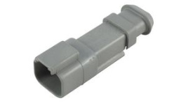 DT04-2P-E008, Housing, Plug, 1 Rows, 2 Poles, Grey, Deutsch / TE