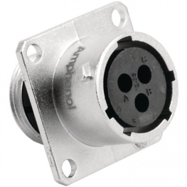 RT0012-3SNH, Круглый; гнездо; "мама"; PIN:3; внешн.байонетное соединение; IP67, Amphenol