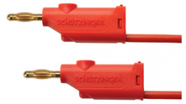 MFK 21 / 2.5 / 100 / BR, Test lead diam. 4 mm Brown 100 cm 2.5 mm2 CAT I, Schutzinger