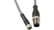 DR04GR101 SL359 Соединительный кабель; M12,M8; PIN: 4; 10м; вилка; 36ВAC; 2,2А; IP67