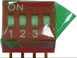 RND 210-00164, DIP switch 4P, RND Components