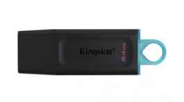 DTX/64GB, USB Stick, DataTraveler Exodia, 64GB, USB 3.2, Black / Blue, Kingston