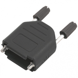 DPPK09-BK-K, Корпус: для разъемов D-Sub; D-Sub HD 15pin, D-sub 9pin; прямой, Encitech Connectors