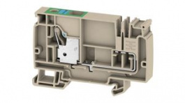 2428920000, Terminal Block, Push-In, 1 Poles, 10mm2, Dark Beige, Weidmuller