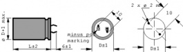 200MXC220MMN20X25, Aluminium Electrolytic Capacitor 220 uF 200 VDC, RUBYCON