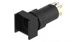 51-151.022, Illuminated Pushbutton Switch Actuator, 1NC + 1NO, Black, IP65, Momentary Functi, EAO