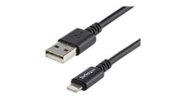 USBLT3MB, Charging Cable USB-A Plug - Apple Lightning 3m USB 2.0 Black, StarTech.com