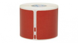2133399 [220 шт], Label Roll, 54 x 101mm, 220pcs, Black on Red, Dymo