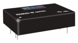 REM20-4812DW, DC/DC Converter 18 ... 75VDC 12V 20W, RECOM