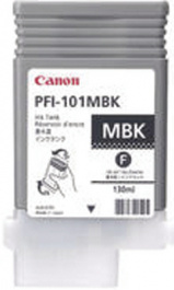 PFI-101MBK, Картридж с чернилами PFI-101MBK черный матовый, CANON