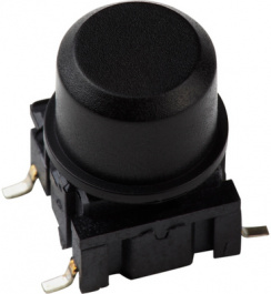 1DS09, Cap round diam. 9.6 mm black, MEC