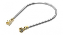 636201110400, RF Cable Assembly, 1.37mm, U.FL Plug - U.FL Plug, 400mm, Grey, WURTH Elektronik
