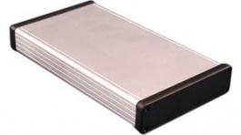 1455P2202, Корпус: с панелью; 1455; Х:125мм; Y:220мм; Z:30мм; алюминий; серый, Hammond