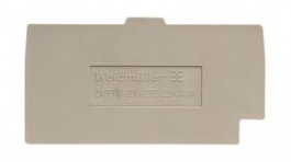 1933810000, Partition Plate, Dark Beige, Weidmuller