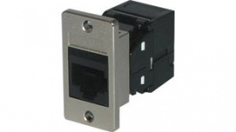 FKFBKPM, CAT5e UTP Black Panel Mount Socket, TUK Limited