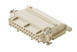 CTSEF 24 R, CTSE, 24 poles +earth, female insert, with female contacts, silver plated, ILME