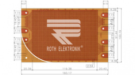 RE224-HP, Prototyping board Phenol hard-paper FR2, Roth Elektronik