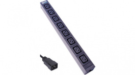 RND 465-00232, PDU 19^, 8 x C1,9 Black, Plug Type C20 (IEC), RND Connect