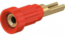23.1010-22, Press-in Socket 1mm Red 20A 60V Gold-Plated, Staubli (former Multi-Contact )