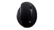 MW400 Wireless Ergonomic Mouse 1600dpi Optical Black