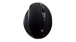 MW400, Wireless Ergonomic Mouse 1600dpi Optical Black, V7