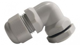 RND 465-00872, Bend Cable Gland, M18 x 1.5, Nylon, Grey, IP68, RND Components