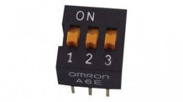 A6E-3104-N, Switch A6E-N, DIP-6, 2.54mm, Raised Slide, Omron
