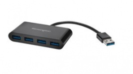 K39121EU, USB Hub, 4x USB A Socket - USB A Plug, Kensington